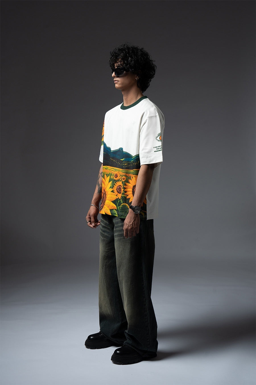 SurajMukhi White Tshirt
